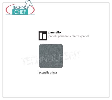 Graues Ecoleather Panel Innenverkleidung aus grauem Öko-Leder, Maße 715x715x1,2h mm