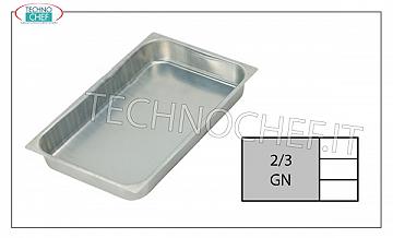 Gastronorm Aluminiumschalen Aluminium-Backblech G / N 2/3 H cm 2