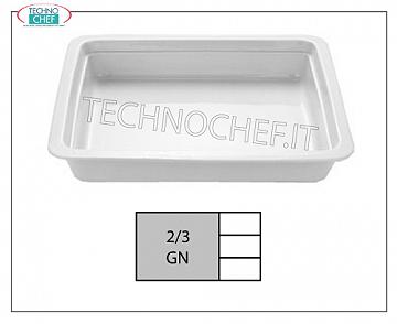 Gastronorm-Tabletts aus Porzellan GN 2/3 Tablett Cm 2