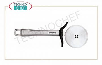 Serie 48278 mit Edelstahl-Griff Rotella 18/10 Edelstahl Pizzaschneider, 6,7 cm Durchmesser, 21 cm lang, rostfreier Griff