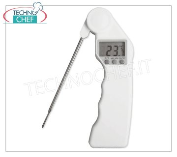 Thermometer Stift Digitalthermometer mit Stift und Falzen Anzeige, Bereich von -50 ° bis + 300 ° C, Division 1 ° C, Größe 15,5x4 cm