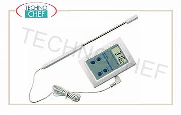 Thermometer Stift Digitalthermometer mit Display und Taststiftes 130 cm lang, Bereich von -50 ° bis + 200 ° C, Division 1 ° C, Größe 6,5x9,5 cm