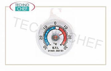 Thermometer Stift Thermometer Kühl- / Gefrierschrank, Kunststoff, Bereich von -30 ° bis + 30 ° C, Division 1 ° C, Dial Durchmesser 5,2 cm