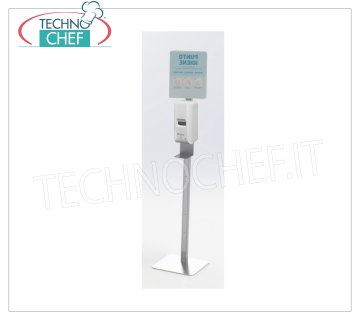 Stehen Sie mit Automatic Gel Dispenser 1000 ml Standsäule mit automatischem Photozellendispergator für Desinfektions- und Desinfektionsgel 1000 ml, Abmessungen mm.330x330x1668h