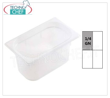 GN 1/4 Gastronorm-Behälter aus Polypropylen Gastronormbehälter 1/4, aus Polypropylen, Abm. 265 x 162 x 65 mm