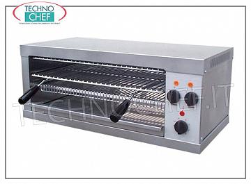 Toaster und Toaster TOASTER mit EDELSTAHL-Struktur, QUARTZ-Widerstand, Zeiteinstellschalter, Innenkammerabmessungen mm 320x220x270h, V.230 / 1, kW 2,0, Außenabmessungen mm 440x240x380h