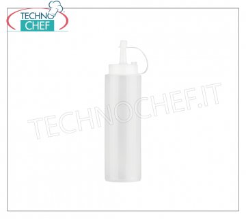 Manuelle Dosierer Spenderflasche aus Polyethylen, spülmaschinenfest, weiße Farbe 240 ml