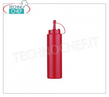 Manuelle Dosierer Spenderflasche aus Polyethylen, spülmaschinenfest, 240 ml Rote Farbe