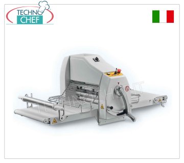 Professionelle Teigausrollmaschine mit 71 x 50 cm großen BÄNDERN, Mod. SF-B-ECO-71