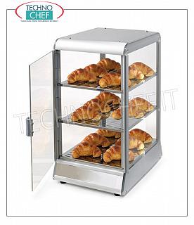 Thekendisplay steht NEUTRAL DISPLAY SHOWCASE mit 3 herausziehbaren mm.280x330 PLANEN, ALUMINIUMSTRUKTUR, Plexiglas auf 4 Seiten, SCHARNIERTÜR Bedienerseite, Gewicht Kg.15, Abmessung mm.400x450x570h