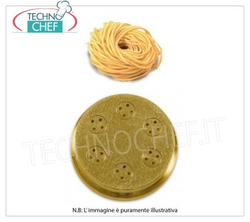 Technochef - 2 mm quadratische Spaghetti / Gitarren stirbt Bronze Matrize für quadratische Spaghetti / 2mm Gitarren