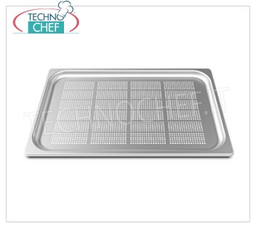 SPIDOCOOK - Teglia GN 1/1 Inox Forata, H 20 mm, Mod.TG810