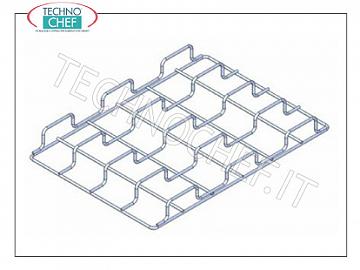 Dampf Konvektionsöfen Edelstahlgitter AISI 304 5-Kanal-dim.mm.600x400