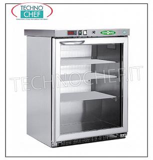 Kühlschrank mit Gefrierfach für Apotheken, 1 Tür, lt.129 Gefrierschrank für Medikamente, 1 Tür, belüftet, Temperatur-15 ° -25 °, lt.129, Edelstahlkonstruktion 304