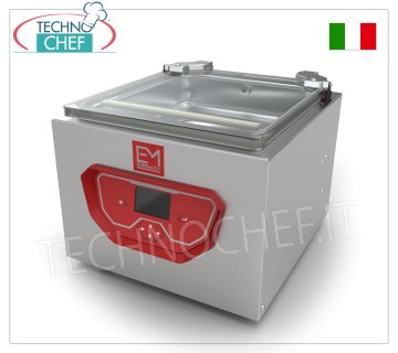 Professionelle Glockenvakuummaschine, Kammer 36x40x19h cm, Schweißbalken 35 cm, Vakuumpumpe 10 mc/h